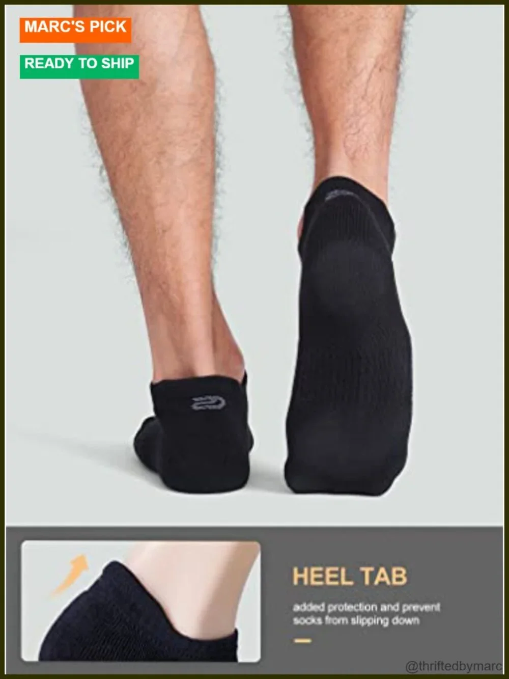 6 Pairs Low Cut Athletic Running Socks with Arch Support - Breathable Cushioned